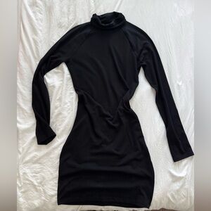 Forever 21 Black Turtle Neck Mini Dress